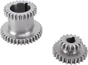 Mini Lathe Gear Set, 2 Speed High Low Metal Gear, Metal Gears Kit, Gear Replacement with High Speed Steel Material for 0618 7x12 7x14, CJ18A, CJ0618A