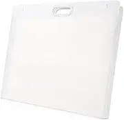 Plastic Art Portfolio, Large Art Portfolio with Handles,Waterproof Portfolio Folder for Artwork, Arts Storage Case for Drawing Sketch Photography Poster (17.32 x 13.22 inch)