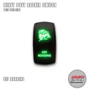 GREEN Laser LED Rocker Switch 5 PIN Dual Light 20A ON OFF - FOR JEEP OFF ROADING (for: Jeep)