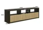 SAN FERNANDO 3 Drawer Entertaiment Unit