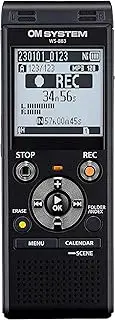 OM System Olympus WS-883 Digital Voice Recorder, Linear PCM/MP3 Recording Formats, USB Direct, 8gb Playback Speed and Volume Adjust, File Index, Erase Selected Files