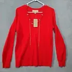 Michael Kors Top Womens Medium Red Blouse Rayon Blend New With Tags $99 Retail