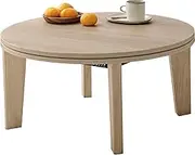 Hagiwara Kotatsu Round Round Low Table Width 2.7 inches (68 cm) Wood Grain Korean Interior Compact Single Person Marble Natural Aina 68NA