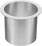 MAGICLULU Garbage Chute Stainless Garbage Cans for Kitchen Countertop Waste Chute Trash Chute Grommets Countertrash Built Dustbin Boho Pail Moule Stainkess Trou Pan Silver Stainless Steel