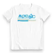 Mototrac - Blue and gold on White - Tshirt - old school bmx
