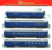 HO RIVAROSSI 6884 A SET 1920'S WABASH BAGGAGE EXPRESS COMBINE PULLMAN DINER