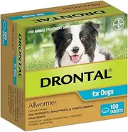 DRONTAL Dog 10KG MED 100'S (D8500)