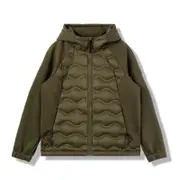 Nevenka Women Lightweight Puffer Jacket Hooded Water Ripple Quilted Casual Coat-ArmyGreen