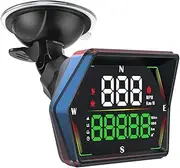 HUD Heads Up Display for Cars 2025 New Universal Digital GPS Speedometer LED Display with MPH Speed Compass Overspeed Alarm Fatigued Driving Alert,USB Cable Plug and Play for All Vehicle