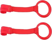 GLSTOY Nursery Cot Ring Set 2pcs Baby Hanging Ring Walking Assistance Tool for Toddlers Motor Skill Enhancer