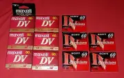 (11) NEW SEALED!! SONY / MAXWELL DVM60PR2 Mini DV 60 Digital Video Tape Cassette