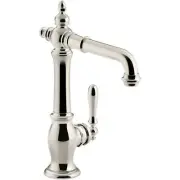 Kohler Artifacts 1.5 GPM Single Hole Bar Faucet in Vibrant Polished Nickel