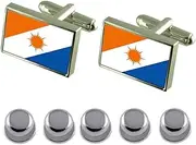 [Select Gifts] Shirt Dress Studs Tocantins Flag Cufflinks