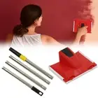 Paint Pad Edger -Red Flat Surface Tool Painting Edge Home Telescopic Rod Durable