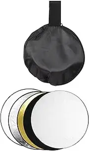 Generic Photography Reflector Light Reflector Portable Round Foldable Light Reflector Diffuser for Outdoor Lighting Studio, 30cm
