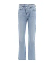 Crossed-straight pants 31,32 Blue