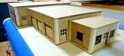 *Unfinished-Custom 1/24 Scale 6 Bay garage/4 Bay Semi Truck Center/Office