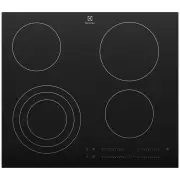 Electrolux 60cm 4 Zone Ceramic Cooktop - Black