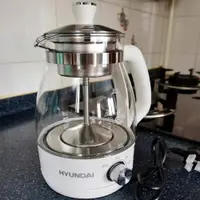 在飛比找ETMall東森購物網優惠-HYUNDAI 煮茶器家用全自動蒸汽煮茶壺黑茶蒸茶器小型辦公