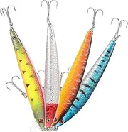 4pcs Bait Fishing Lures Outdoor Fishing Supplies Fishing Lure Kit Classic Hard Fish Lure Fishing Kit Kits Fishinging Lures Fishing Activity Supplies Ourdoor Fishing Tool Plastic SUPVOX