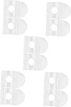 Alipis 5sets 2pcs Cordless Blind Handles Replacement for Roller Shades Transparent Pull Down Handle for Office Home Restaurant Use Sturdy Blind Rail Hook Accessories 2pcs*5