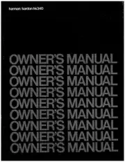 Harman Kardon HK340 Receiver Owners Manual