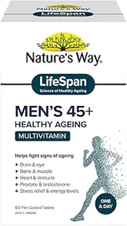 Nature's Way Men's LifeSpan 45 Plus Healthy Ageing Multivitamin 60 Tablets