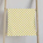 Charming Yellow Checkered Hand Towel, Kitchen Decor, Gift for Her, Spring/Summer