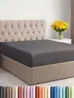 Cal King Size Fitted Bed Sheet - Hotel Luxury Single Fitted Sheet Only - Fits...