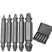 Damaged Screw Extractor Speed Out Drill Bits 5 PCS Tool Set Broken Bolt Remover