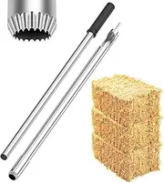 YhoBuy Upgraded Hay Probe Bale Sampler Kit 24" for EZ Drill Hay Core Center Sample Temperature Moisture Testing, Probe Sampling Tester for Hay Livestock Feeding