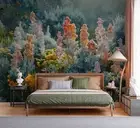 3D Nature Plant Self-adhesive Removeable Wallpaper Wall Mural