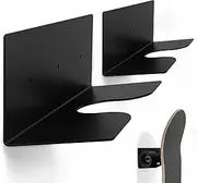 [SINNNBLE] 2 Pack Standard Skateboard Wall Mount Rack for Longboard Skateboard, and Penny Board Display Holder