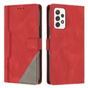 Clasp Case with Flip Wallet Stand Function Cover for Samsung A73 5G - Red