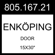 IKEA ENKOPING ENKÖPING Door Brown Walnut Effect 15x30" 805.167.21