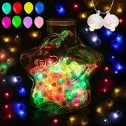 ZGWJ 100PCs LED Mini Light Comes with a Lanyard,Balloons Light 5 Mix Colors for