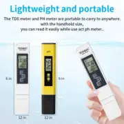 pH EC TDS Pen Testers LCD Digital Display Water Quality Monitor Test 2 Meters