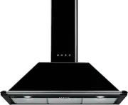 Smeg 90cm Black Victoria Chimney Rangehood