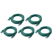5x 8Ware 2m Cat6a UTP Snagless Ethernet Cable LAN RJ45 Network Connector Green