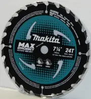 Makita B-61656-5 7‑1/4" 24T Carbide‑Tipped Ultra‑Thin Kerf Circular Saw Blade.
