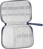 [DOITOOL] Digital Packing Bag Cable Pouch Backpack Organizer Bags Cable Organizer Bag Travel Electronics Organizer Bag Travel Cable Organizer Storage Bags for Cord Organizers Navy