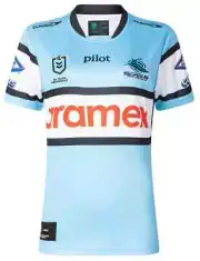 Cronulla Sharks 2025 NRL Ladies Home Jersey Sizes 8-24 BNWT