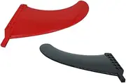 BESPORTBLE 2pcs Boat Fins Surfboard Sup Sports Accessories Paddleboard Accessories Surfing Tail Fins Twin Board Fin Stand up Paddleboarding Surf Board Beach Surf Accessories Rubber