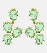 [Oscar de la Renta] Oscar de la Renta Cactus crystal-embellished drop earrings One Size multicoloured