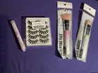 Eyelashes Set Of 5 Pairs, 1 Tint Lip Stick 2 Brushes
