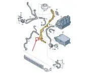 VW MULTIVAN T7 ST ENGINE COOLANT TROUSERS 7T0122086D NEW GENUINE