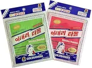 Korean Exfoliating Towels(Green 4 Pcs & Red 4 Pcs ) Asian Exfoliating Bath Washcloth, Korean Exfoliating Mitt, Korean exfoliating , Shower Towels/ Made in Korean Known as Korean Italy Towels (Green)