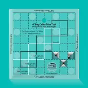 Creative Grids - 4 Inch Log Cabin Trim Tool Quilt Ruler