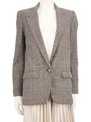 Grey Checkered Blazer