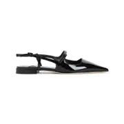 [Jimmy Choo] Jimmy Choo-Black Didi Flat Patent Leather Mules-Donna 40 IT
